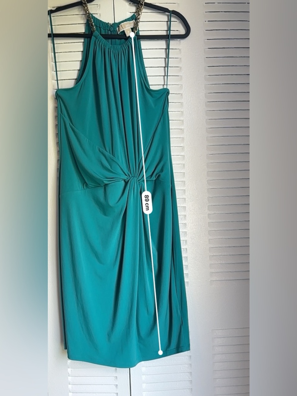 Elegant Emerald Drape Dress by Michael Kors – Size M ✨💚 - Picture 11 of 11